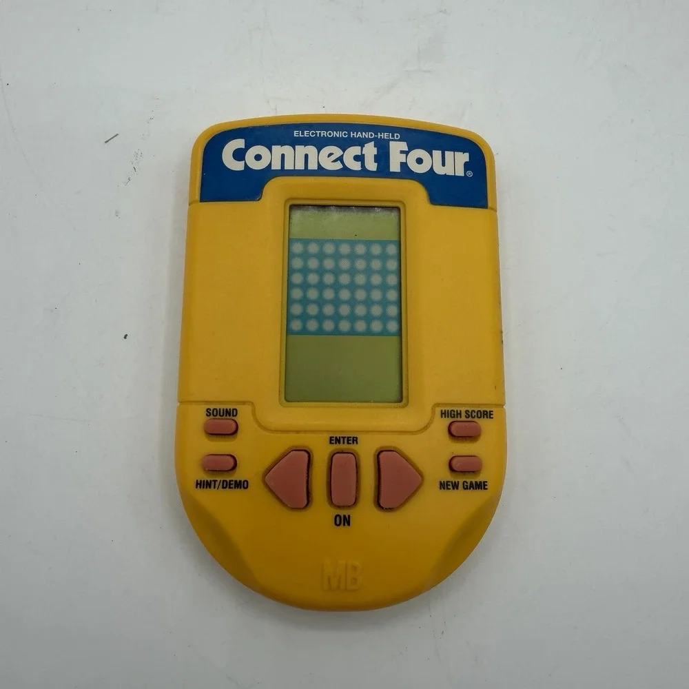 Vintage Milton Bradley Connect Four Electronic Handheld Game 1995 Tested Works